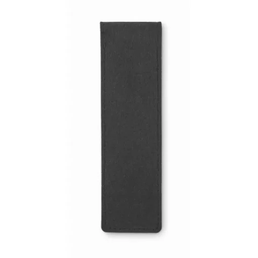 Gift Campaign Astuccio con chiusura a bottone in feltro rPET per 2 penne> Gadget Per L'Ufficio