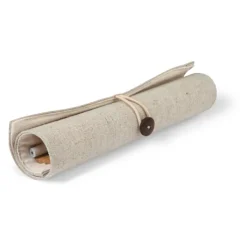 Gift Campaign Astuccio in cotone e juta con chiusura a bottone con accessori Ecorol> Astucci