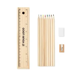 Gift Campaign Astuccio in accessoriato con accessori per scrivere College> Matite Colorate