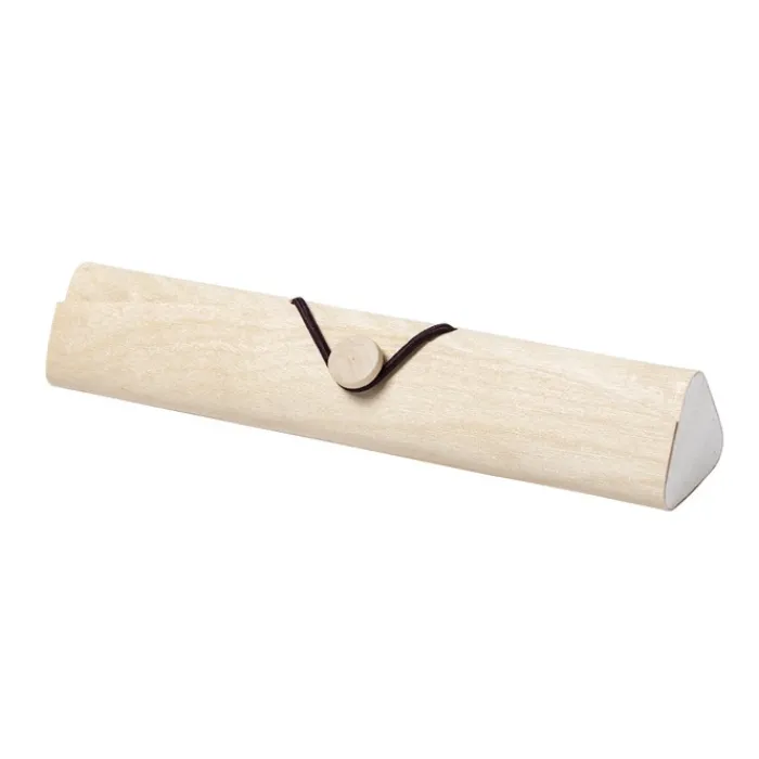 Gift Campaign Astuccio in legno con chiusura a fascia elastica con 5 accessori Wood> Astucci