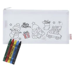 Gift Campaign Astuccio natalizio in non-woven rPET da colorare con pastelli a cera></noscript> Gadget Natalizi