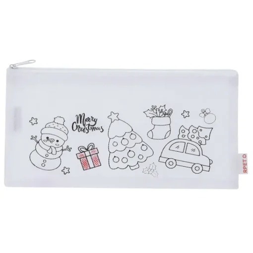 Gift Campaign Astuccio natalizio in non-woven rPET da colorare con pastelli a cera> Gadget Natalizi
