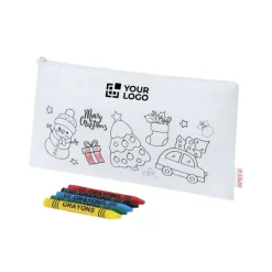 Gift Campaign Astuccio natalizio in non-woven rPET da colorare con pastelli a cera></noscript> Gadget Natalizi