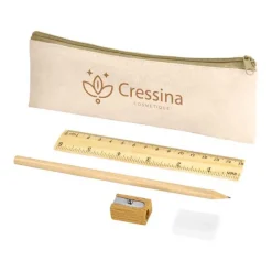 Gift Campaign Astuccio personalizzati online in cotone con 4 accessori Endemic> Gadget Per La Scuola|Astucci
