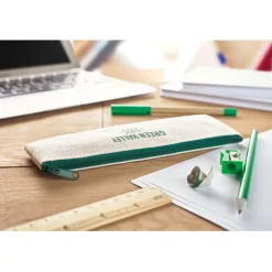 Gift Campaign Astuccio promozionale in juta e cotone con sei accessori Natura> Gadget Per La Scuola|Astucci