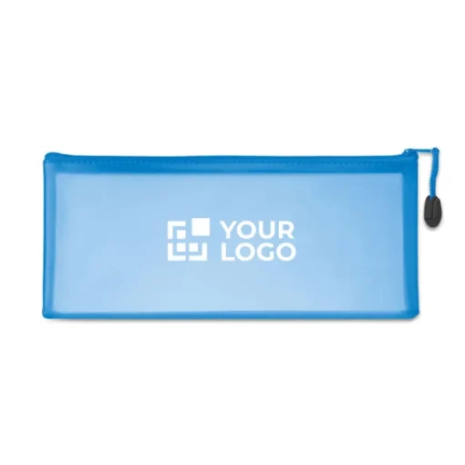 Gift Campaign Astuccio pubblicitario in PVC trasparente azzurro ClearView> Regali Per Bambini|Astucci