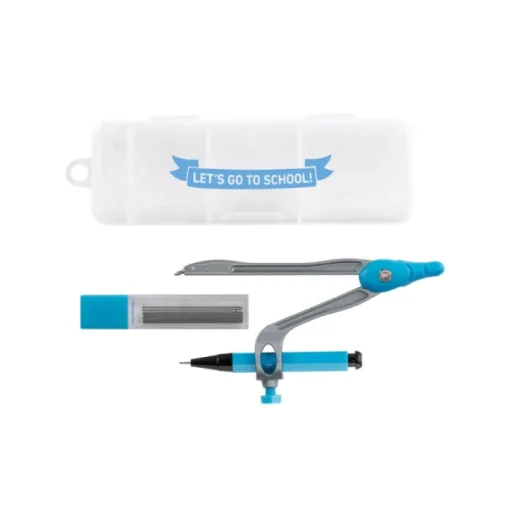 Gift Campaign Astuccio rigido con compasso, portamine e 10 mine da 0.5 College> Astucci