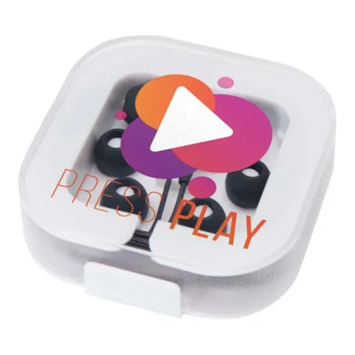 Gift Campaign Auricolari confortevoli USB C con custodia in plastica riciclata> Auricolari Personalizzati