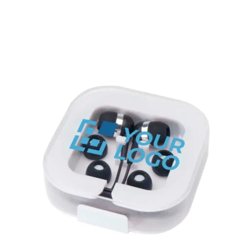 Gift Campaign Auricolari confortevoli USB C con custodia in plastica riciclata> Auricolari Personalizzati