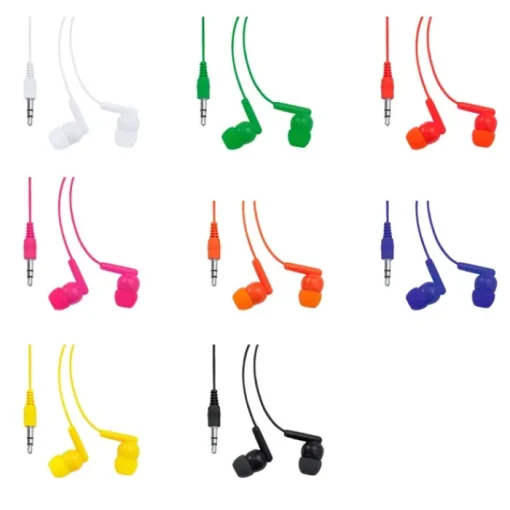 Gift Campaign Auricolari di vari colori con connettore Jack 3.5mm> Auricolari Personalizzati