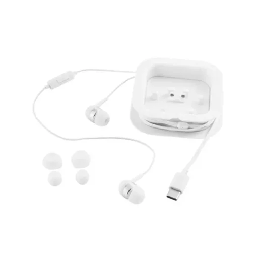 Gift Campaign Auricolari in ABS con microfono e due paia di adattatori in silicone> Auricolari Personalizzati