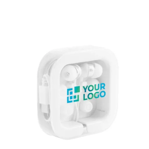 Gift Campaign Auricolari in ABS con microfono e due paia di adattatori in silicone> Auricolari Personalizzati