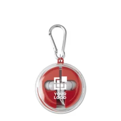 Gift Campaign Auricolari in custodia con moschettone che include cavetto di ricarica></noscript> Auricolari Personalizzati