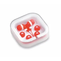 Gift Campaign Auricolari in vari colori con connessione jack in custodia quadrata><noscript><img width=