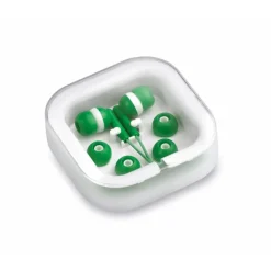 Gift Campaign Auricolari in vari colori con connessione jack in custodia quadrata><noscript><img width=