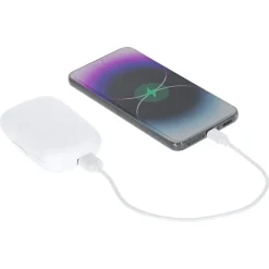 Gift Campaign Auricolari Open Ear con custodia che funge da powerbank da 1.200mAh> Power Bank Personalizzati|Auricolari Personalizzati