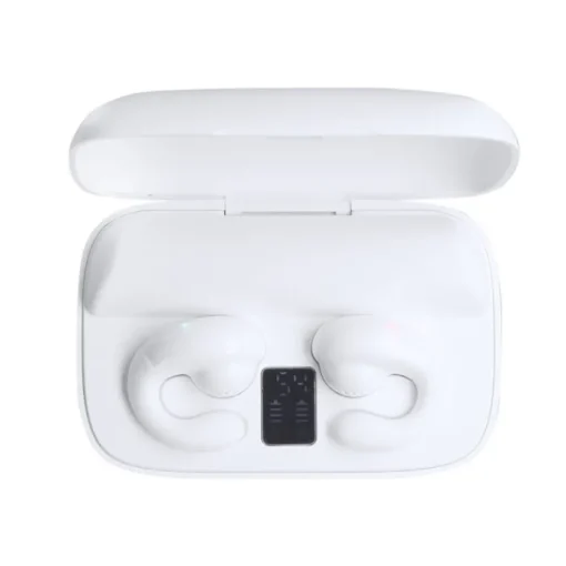 Gift Campaign Auricolari Open Ear con custodia che funge da powerbank da 1.200mAh> Power Bank Personalizzati|Auricolari Personalizzati