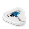 Gift Campaign Auricolari promozionali con cavetto in astuccio triangolare Bass> Auricolari Personalizzati