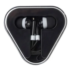 Gift Campaign Auricolari semplici con connettore audio e custodia triangolare></noscript> Auricolari Personalizzati