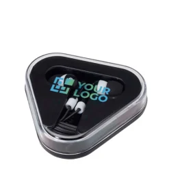 Gift Campaign Auricolari semplici con connettore audio e custodia triangolare></noscript> Auricolari Personalizzati