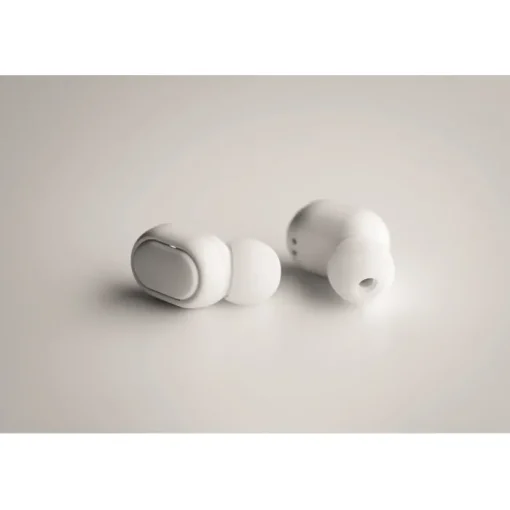 Gift Campaign Auricolari senza fili personalizzati con logo in ABS riciclato Ring> Auricolari Personalizzati