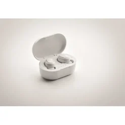 Gift Campaign Auricolari senza fili personalizzati con logo in ABS riciclato Ring></noscript> Auricolari Personalizzati
