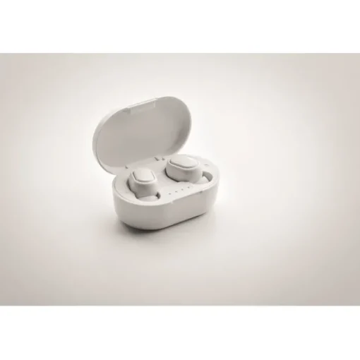 Gift Campaign Auricolari senza fili personalizzati con logo in ABS riciclato Ring> Auricolari Personalizzati