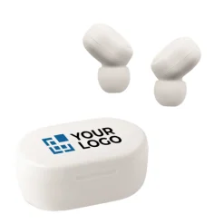 Gift Campaign Auricolari senza fili personalizzati con logo in ABS riciclato Ring></noscript> Auricolari Personalizzati