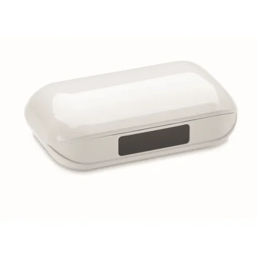 Gift Campaign Auricolari TWS in ABS riciclato in custodia con display LCD> Auricolari Personalizzati