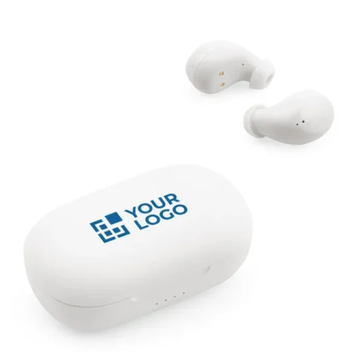 Gift Campaign Auricolari wireless comodi e adattabili forniti con custodia> Auricolari Personalizzati