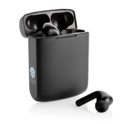 Gift Campaign Auricolari wireless con pannello solare nella custodia e BT 5.3> Auricolari Personalizzati