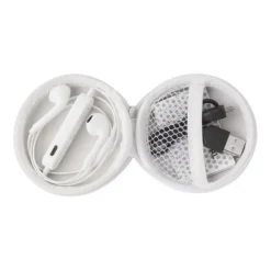 Gift Campaign Auricolari wireless da personalizzare con custodia rotonda Zipper Case></noscript> Auricolari Personalizzati