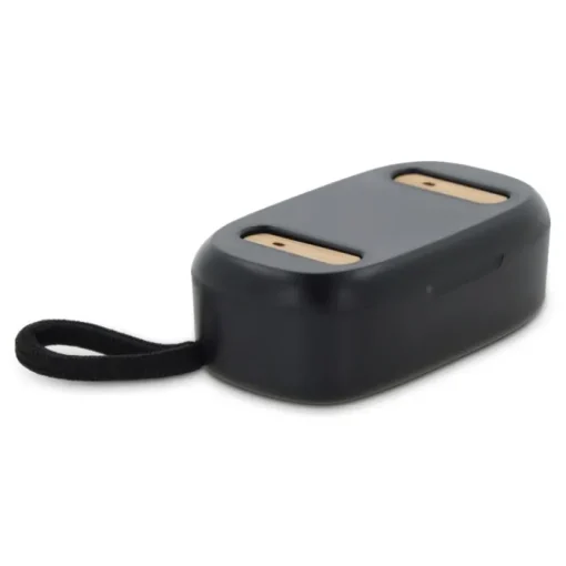 Gift Campaign Auricolari wireless in ABS con dettagli in bambù con custodia abbinata> Auricolari Personalizzati