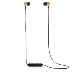Gift Campaign Auricolari wireless in ABS e bambù con estremità magnetiche Bamboo> Auricolari Personalizzati