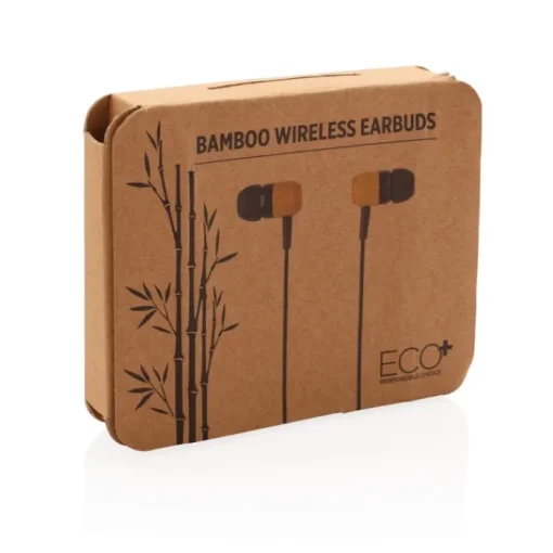 Gift Campaign Auricolari wireless in ABS e bambù con estremità magnetiche Bamboo> Auricolari Personalizzati