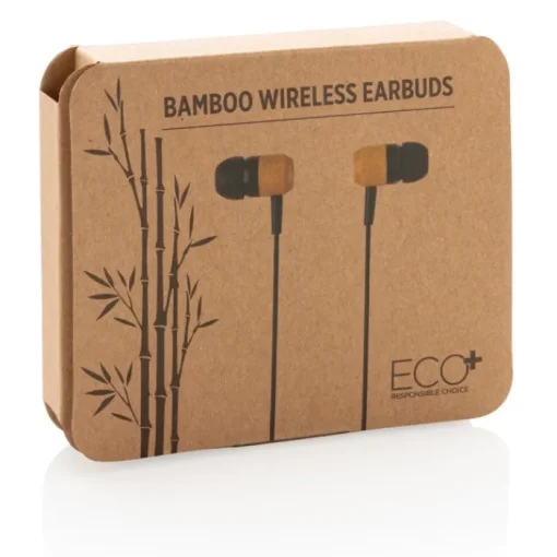 Gift Campaign Auricolari wireless in ABS e bambù con estremità magnetiche Bamboo> Auricolari Personalizzati