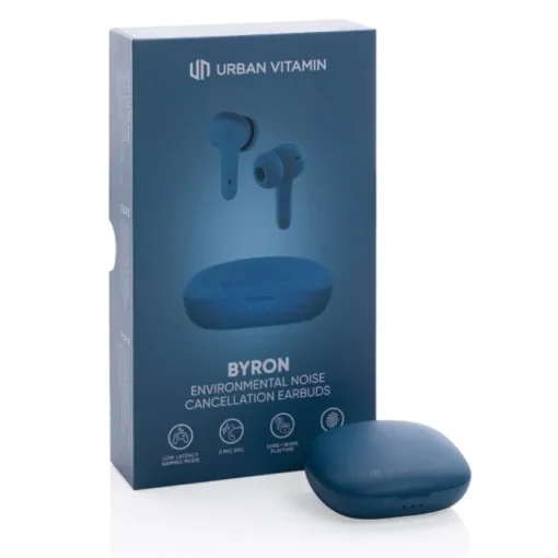 Gift Campaign Auriculari wireless con logo di qualità con classificazione IPX4 Byron> Gadget Palestra|Auricolari Personalizzati