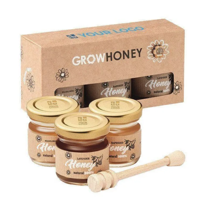 Gift Campaign Barattolini con 3 tipologie di miele differente da 50g ciascuno Diverse> Altri Utensili Da Cucina