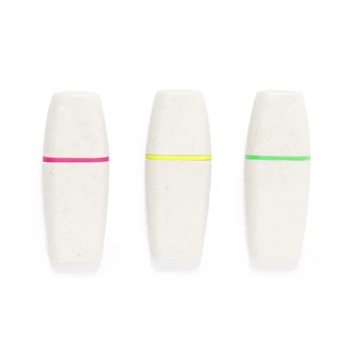 Gift Campaign Barattolino con 3 evidenziatori con corpo in fibra di grano> Evidenziatori|Gadget Per L'Ufficio