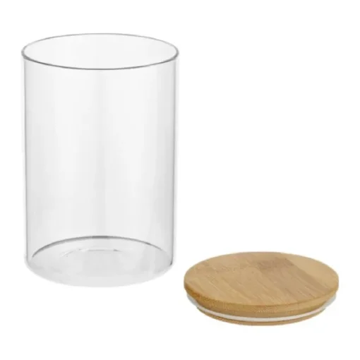 Gift Campaign Barattolo di medie dimensioni in vetro con coperchio in bambù da 550ml> Altri Utensili Da Cucina