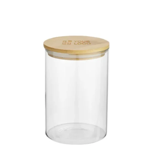 Gift Campaign Barattolo di medie dimensioni in vetro con coperchio in bambù da 550ml> Altri Utensili Da Cucina