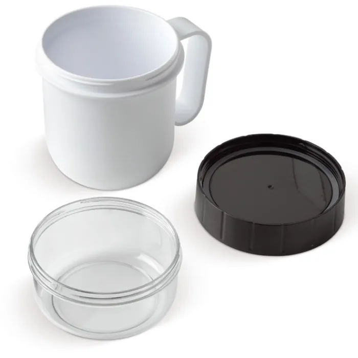 Gift Campaign Barattolo porta alimenti a tazza con due scomparti da 520 e 230ml> Porta Pranzo