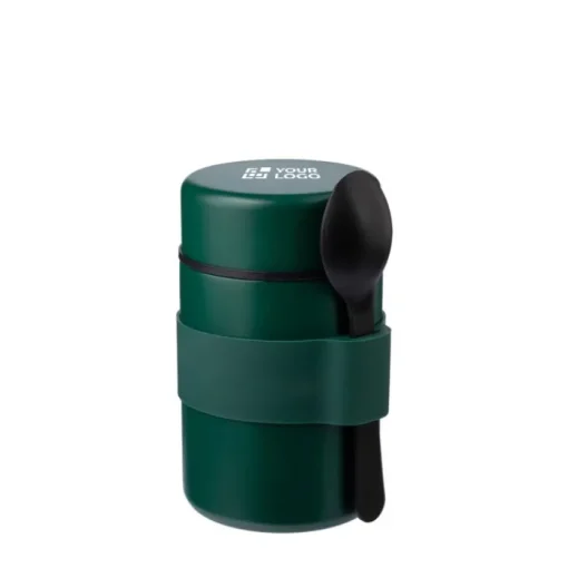 Gift Campaign Barattolo termico per alimenti in acciaio inox con cucchiaio incluso> Porta Pranzo