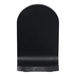 Gift Campaign Base di ricarica wireless in plastica riciclata a doppia bobina da 15W> Caricabatterie