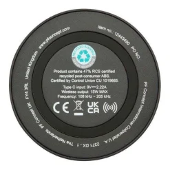 Gift Campaign Base di ricarica wireless con cavo 2 in 1 in plastica riciclata 15W><noscript><img width=