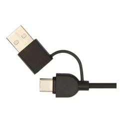 Gift Campaign Base di ricarica wireless con cavo 2 in 1 in plastica riciclata 15W><noscript><img width=