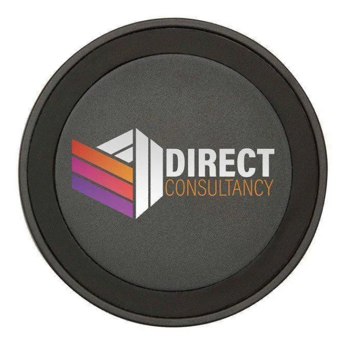 Gift Campaign Base di ricarica wireless con cavo 2 in 1 in plastica riciclata 15W> Caricabatterie