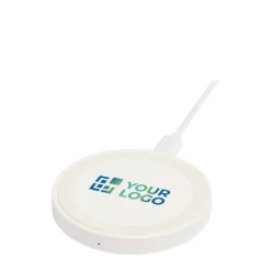 Gift Campaign Base di ricarica wireless con cavo 2 in 1 in plastica riciclata 15W><noscript><img width=