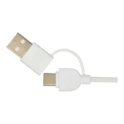 Gift Campaign Base di ricarica wireless con cavo 2 in 1 in plastica riciclata 15W><noscript><img width=