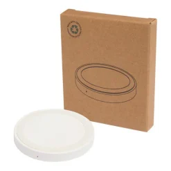 Gift Campaign Base di ricarica wireless con cavo 2 in 1 in plastica riciclata 15W><noscript><img width=